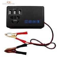 [Herpe HOT] Bộ chuyển đổi nguồn ô tô 200W Biến tần nguồn DC 12V / 24V sang DC 220V Bộ chuyển đổi cổng đảo ngược