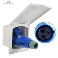 [Herpe HOT] RV Camper Marine Camper Ổ cắm đầu vào chính Ổ cắm điện có nắp 220-240V 16A