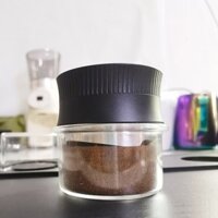 [Herpevn] Bát bột thủy tinh 58mm trong suốt Bát bột cà phê Tam giác đo lường