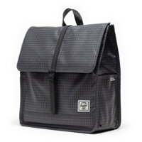 Herschel City Weather Resistant Mid Volume 13" Backpack M Grid Black