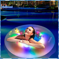 Hesitroad Đèn Led đầy màu sắc Phao bể bơi dành cho người lớn Vòng bơi Led đầy màu sắc để bơi lội đi biển an toàn và vui nhộn Độ nổi mạnh Niêm phong tốt Mùa hè Phải có