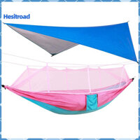 Hesitroad Di Động Cắm Trại Ngoài Trời Rừng Xoay Võng Lưới Chống Muỗi Tán Giường Treo