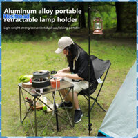 Hesitroad Hợp Kim Nhôm Cắm Trại Đèn Giá Đỡ Dự Tiệc Phụ Kiện Bãi Biển Lều Bàn Treo Đèn Giá Đỡ Cố Định Bộ Bền Đẹp