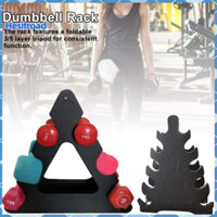 Hesitroad Nhà Tập Gym Thể Dục Tập Thể Dục Quả Tạ Nhựa Tam Giác Giá Đỡ Chân Đế