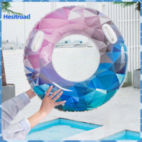 Hesitroad Nhẹ Người Lớn Phao Bơi Đồ Dùng Bể Bơi Cắt Kim Cương Giả In Vòng Bơi Có Thể Gập Lại