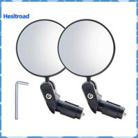 Hesitroad Xe Đạp Gương Chiếu Hậu Xe Đạp Tay Lái Gương Có Thể Điều Chỉnh Ống Kính lồi Xe Đạp Gương Chiếu Hậu Để Rộng Hơn Xem Đồ Dùng Đi Xe Đạp Cho Các Tay Lái Đông Nam Á