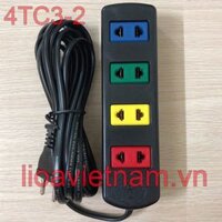[HẾT] Ổ Cắm LiOA 4TC3-2 4 lỗ Kéo Dài 3M 2 Chấu