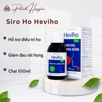 Heviho Thái Minh - Hỗ trợ giảm ho, long đờm từ thảo dược dùng cho người lớn, trẻ nhỏ - Viên& Siro Ho