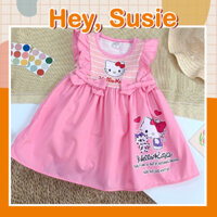 Hey Susie V3439 - Váy Hồng Cánh Tiên Hello Kitty Cho Bé Gái Size 8-23kg