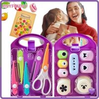 Heyfriday DIY Puncher Craft Set, DIY Projects Plastic Kids Craft Hole Punch Shapes Set, Hướng dẫn sử dụng sáng tạo với hộp lưu trữ Kids Hole Punch