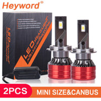 Heyword 2Pcs Ô Tô H4 H7 LED H11 9005 9006 H1 Ô Tô 160W 24000Lm Đèn Pha LED 6000K 12V