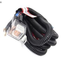 HF 1 Bộ còi Xe hơi điện thông dụng 12V Bộ Rơ Le dây điện cho xe van xe tải Ô tô Còi lắp lưới tản nhiệt