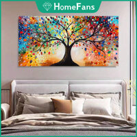 [Hf] Cây đầy màu sắc Bộ tranh kim cương 5D DIY Tranh thêu kim cương chữ thập vũ trụ Tranh khảm kim cương nghệ thuật trang trí nội thất