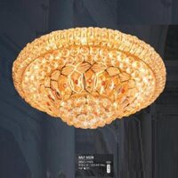 HF - MLF 5028: Đèn áp trần Phale - KT: Ø600mm x H400mm - Đèn LED đổi 3 màu + Đèn E14 x 10 bóng - Remote