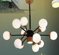 HF - TL 8679/12: Đèn chùm bi LED 5W * 12 bóng, ánh sáng vàng,  KT: Ø820mm*H550mm