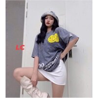 HFASHION Áo Phông Loang Mặt Cười Unisex So Hot G017