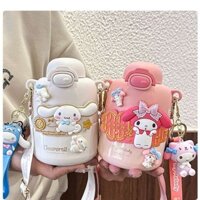 Hfh Sanrio Kuromi Trẻ Em 316 Bình Giữ Nhiệt Bé Gái Ống Hút Di Động Giá Trị Cao Học Sinh Cốc Nước ins