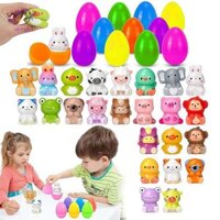 Hftoy 12 / 24 CHIẾC Trứng Phục Sinh Đồ Chơi Squishy Tăng Chậm, Tide Pick Stuffed EasterEggs, Tidepick EasterEggs Dành Cho Trẻ Em ~