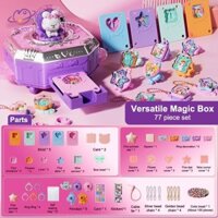 Hftoy 77 CÁI Creative Kids Rabbit 3D Magic DIY Sticker Machine Craft Kit ~