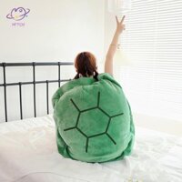 Hftoy Rùa Vỏ Đồ Chơi Sang Trọng Trẻ Em Túi Ngủ Nhồi Bông Mềm Rùa Gối Đệm Bán Đồ Chơi Sáng Tạo ~