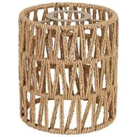 (HFYD) Boho Shades Replacement 5.9In Height Pendant Sconce Shade Ceiling Fan Light Covers Cylinder Woven Lampshade