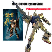Hg Hyaku Shiki [Plate Spray Champagne Gold] Mô hình lắp ráp kỳ lân đầy đủ của Gundam HG 1 / 144 RX-0