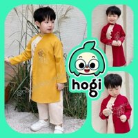 HGB17 Áo dài cách tân bé trai LỤC BẢO | Áo dài kèm quần | Áo dài bé trai 2025 Áo dài bé trai cách tân màu đỏ áo dài tết