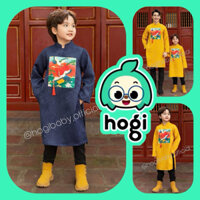 HGB31 Áo dài cách tân bé trai áo dài màu xanh cho bé trai áo dài tết bé trai màu vàng