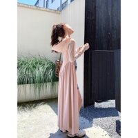 [HH] Áo chống nắng mới cho nữ áo chống nắng ngoài trời thoáng khí mỏng nhẹ mùa hè Áo khoác váy chống nắng thon gọn eo toàn thân siêu dài