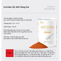 hh Artemia sấy khô hủ 150ml (80g) cho cá ăn liền - tặng kèm ống nhỏ giọt