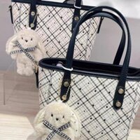 [HH] Túi tote kẻ caro chấm bi mới, túi xách đi làm, túi giỏ, túi đeo chéo cao cấp, dung tích lớn, thanh lịch, một vai