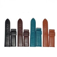 HH8101-02-03-04 - Dây đồng hồ Huy Hoàng da bò size 12, 14 màu đen, nâu đất, xanh lá, nâu đỏ - NÂU ĐẤT - 12mm