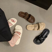 HHH Dép sandal nữ Hở Ngón dép quai hậu nữ dép cross thiết kế trang điểm phong thái trang điểm B98G16G 37Z230910