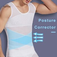 Hhl Nam Giảm Béo Áo Định Hình Cơ Thể Eo Huấn Luyện Không Tay Mỏng Độ Đàn Hồi Cao Lưới Corset Xe Tăng Top Undershirt Bụng Định Hình Đốt Cháy Mỡ Tập Thể Hình Top