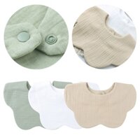 Hi 3xÁo mọc răng sơ sinh Yếm nhỏ giọt 2 lớp Khăn điều dưỡng sơ sinh thoáng khí