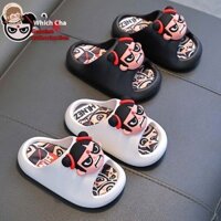 Hi Baby Nezha Dép trẻ em hoạt hình mùa hè cho bé trai và bé gái Dễ thương chống trượt trong nhà bồn tắm đế mềm
