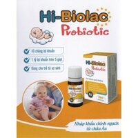 Hi – Biolac Probiotic - men 10 chủng, trị táo bón giai đoạn 1 cho bé (từ 0 tháng trở lên)