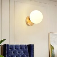 Hiện Đại Đơn Giản Trong Nhà Đèn Tường Phòng Ngủ Bắc Âu Đầu Giường Đèn Tường Sáng Tạo Aisle Sáng Tạo Bóng Thủy Tinh Đèn Tường