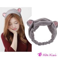 [Hien fashion] Băng Đô Nữ Hàn Quốc Vải Nhung Tai Mèo Nhiều Màu Cực Dễ Thương