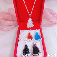 [HIÊN JEWELRY] DÂY CHUYỀN BẠC NỮ MẶT PHẬT BÀ BỌC BẠC TA CAO CẤP 925 KHÔNG PHAI MÀU