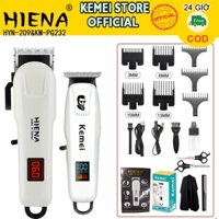 Hiena Cắt Tóc LCD Chuyên Nghiệp Điện Cắt Tóc Cho Nam Tông Đơ Không Dây Sạc Máy Cạo Râu Dao Cạo Không Dây HYN-209 & PG232