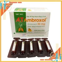 [hiệu quả] Long đờm, loãng đờm, giảm ho  AT Ambroxol 30mg hộp 30 ống x 5ml