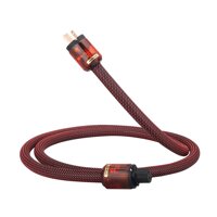 HiFi Audio Power Cable 125V 15A, Hi End Amplifier Power Cord Braided Sleeve Audio AC Power Cable with US Plug (4.9FT/1.5M)