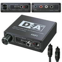 Hifi dac Amp Kỹ Thuật Số Sang Analog Bộ Chuyển Đổi Âm Thanh RCA 3.5 Mm Bộ Khuếch Đại Tai Nghe Toslink Quang Đồng Trục Đầu Ra Di Động dac 24bit