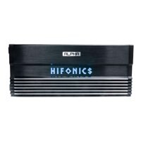 Hifonics Alpha A1200.4D Amplifier – 1000 Watt, Super Class D, Mono, Auto on, Nickel Plated, Remote Control, Aluminum Heat Sink, Silver/Blue