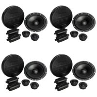 Hifonics Zeus 6.5" 2 Way Car Audio 400 Watt Component Speaker System Pair | ZS65C (4 Pack)