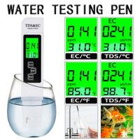 High Accuracy TDS Meter Digital Water Tester 0-9990ppm TDS EC LCD Water Purity PPM Aquarium Filter