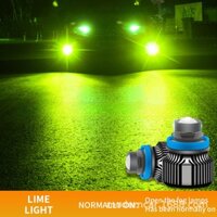 Highlight Green Lemon Yellow Car led Lens Fog Light H11 Dual Light Lens Fog Light Fog Light H7 Laser Lens Spotlight