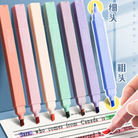 Highlighter Morandi Light Color Marker Macaron Silver Marker Nhiều màu Soft Tip Color Pen Make Notes 9.27