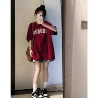 HIIXIIVI Áo Thun Unisex Tay Ngắn Cổ Tròn Dáng Rộng Mừng Năm Mới 2024 Thời Trang 2024